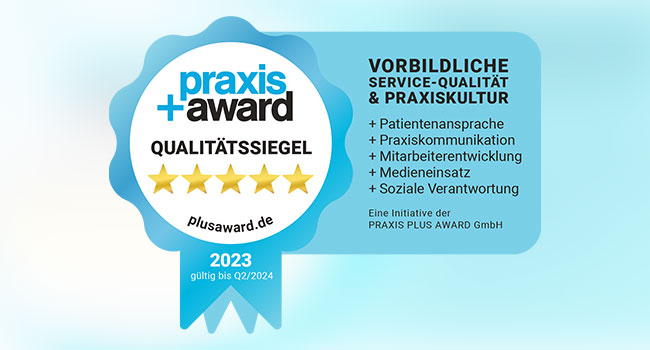 Fünf Sterne für unsere Praxis!