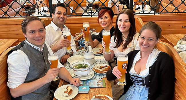 Besuch beim Oktoberfest